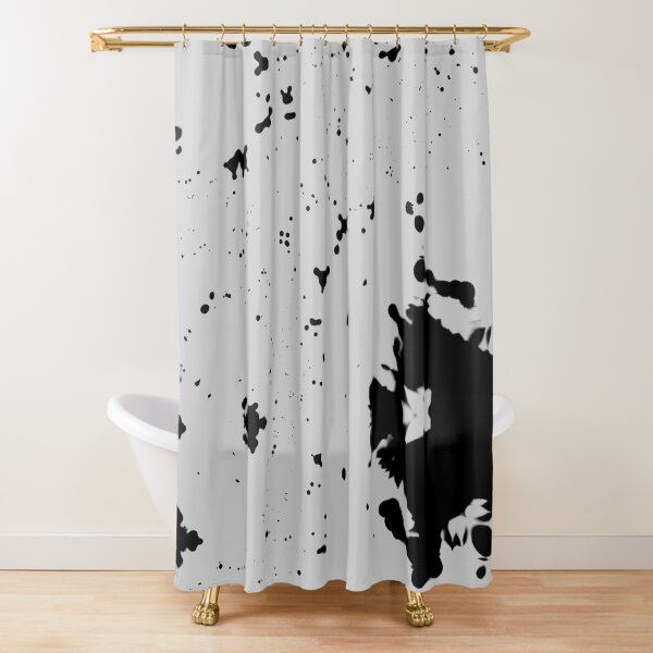 Dimgray Blotches Shower Curtain