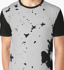 Dimgray Blotches Graphic T-Shirt