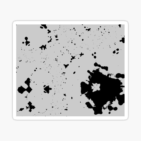 Dimgray Blotches Sticker