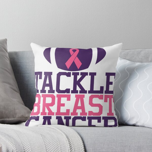 Item preview, Tackle Breast Cancer with football and ribbon designed and sold by Teesandmuchmore.