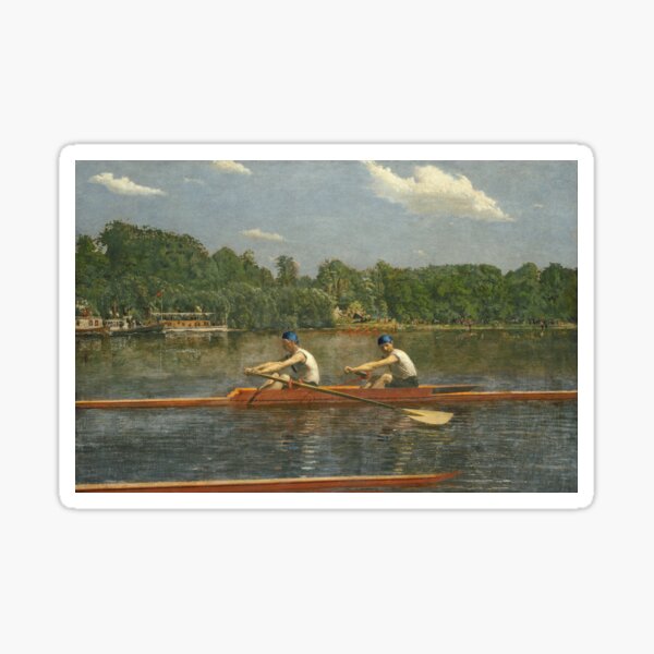 Thomas Eakins - The Biglin Brothers Racing Sticker