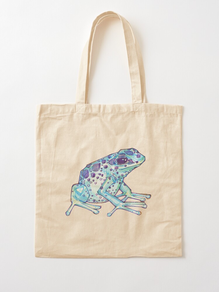 Alternate view of Blue poison dart frog drawing - 2017 Tote Bag