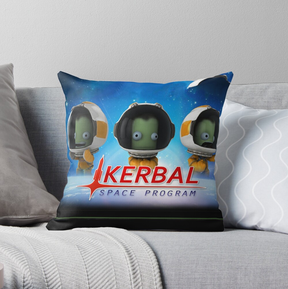 Good Sale kerbal space program Throw Pillow by kalacafly TP-SACZ96M8