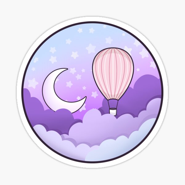 Item preview, Sleepy hot air balloon designed and sold by ElyseMcQ.