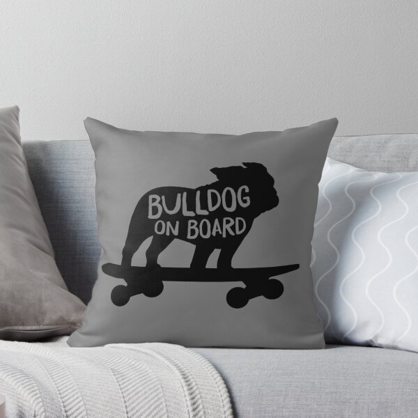 Item preview, Bulldog on Board | Cool Dog Riding A Skateboard designed and sold by Jenn Inashvili.