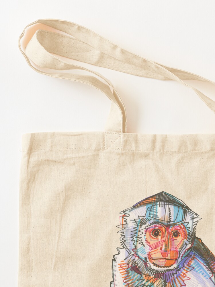 Alternate view of Capucin monkey drawing - 2015 Tote Bag