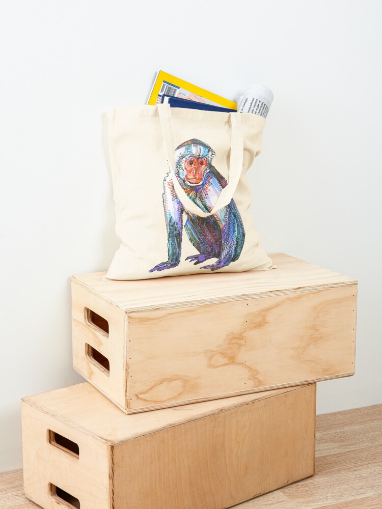 Alternate view of Capucin monkey drawing - 2015 Tote Bag