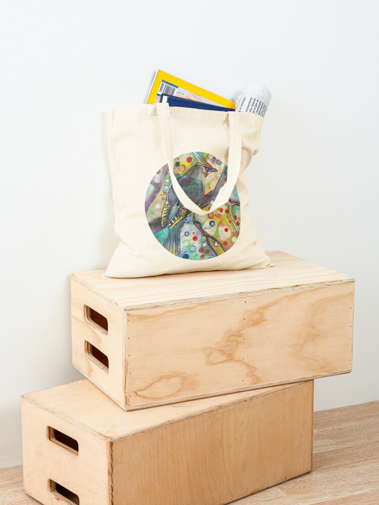 Alternate view of Bohemian Waxwing Painting - 2015 Tote Bag