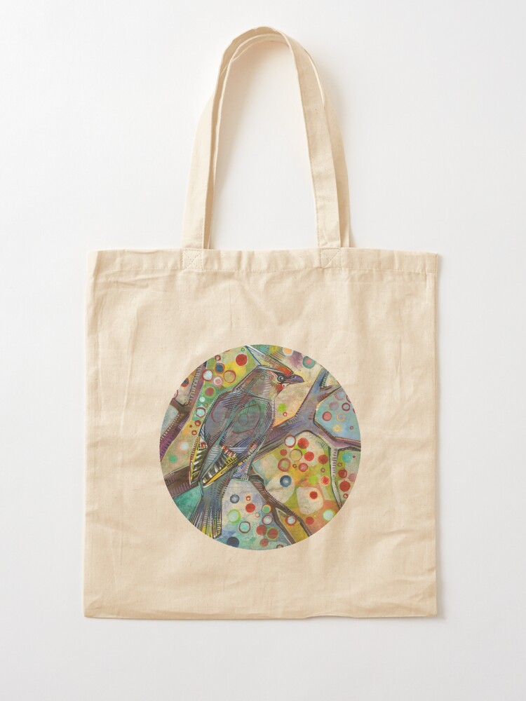 Alternate view of Bohemian Waxwing Painting - 2015 Tote Bag