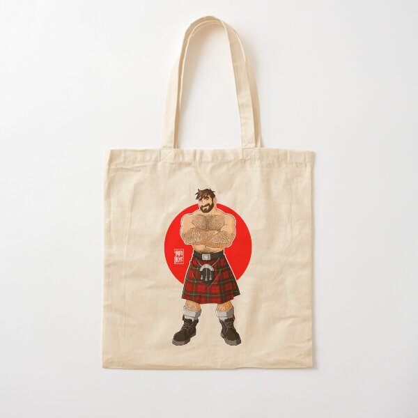 ADAM LIKES KILTS - SHIRTLESS Cotton Tote Bag
