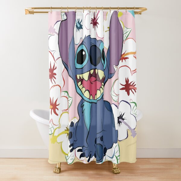 Rideaux de douche sur le thème Lilo Stitch