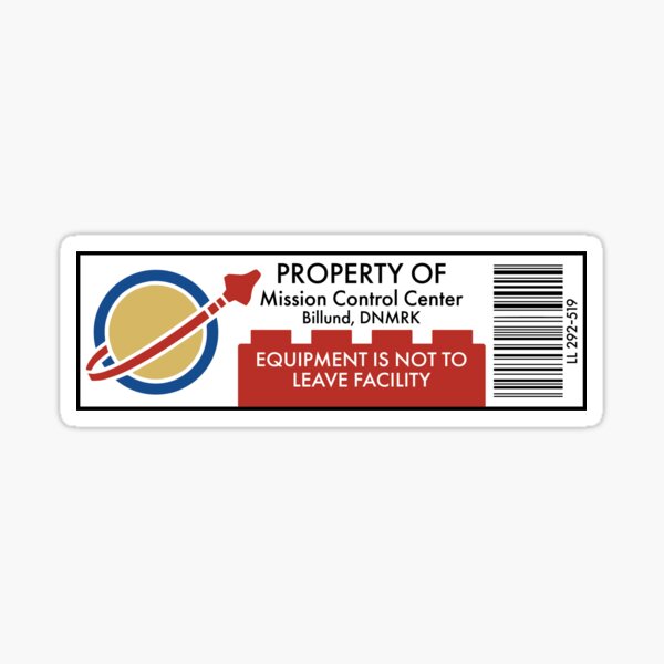 Classic Space Equipment Property Sticker Sticker
