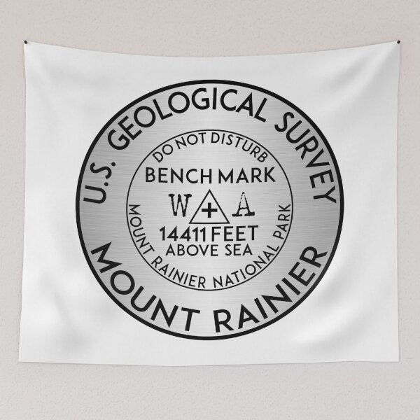 Item preview, BENCHMARK MOUNT RAINIER NATIONAL PARK WASHINGTON USGS GEOCACHING HIKING CLIMBING designed and sold by DESTINATIONS DECAL.