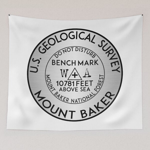 Item preview, BENCHMARK MOUNT BAKER NATIONAL PARK WASHINGTON USGS GEOCACHING HIKING CLIMBING designed and sold by DESTINATIONS DECAL.