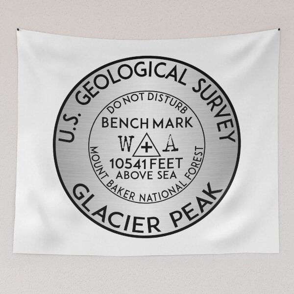 Item preview, BENCHMARK GLACIER PEAK WASHINGTON USGS GEOCACHING HIKING CLIMBING designed and sold by DESTINATIONS DECAL.