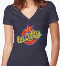 Los Pollos Hermanos Women's Fitted V-Neck T-Shirt