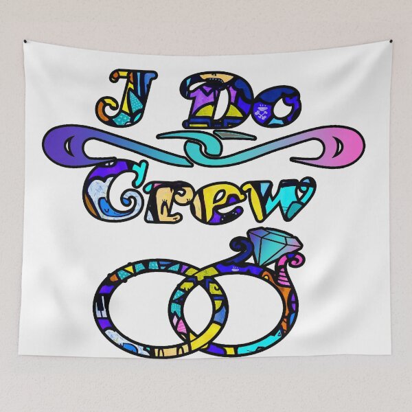 Item preview, I do Crew Graffiti Wedding Ring Design designed and sold by artbyomega.