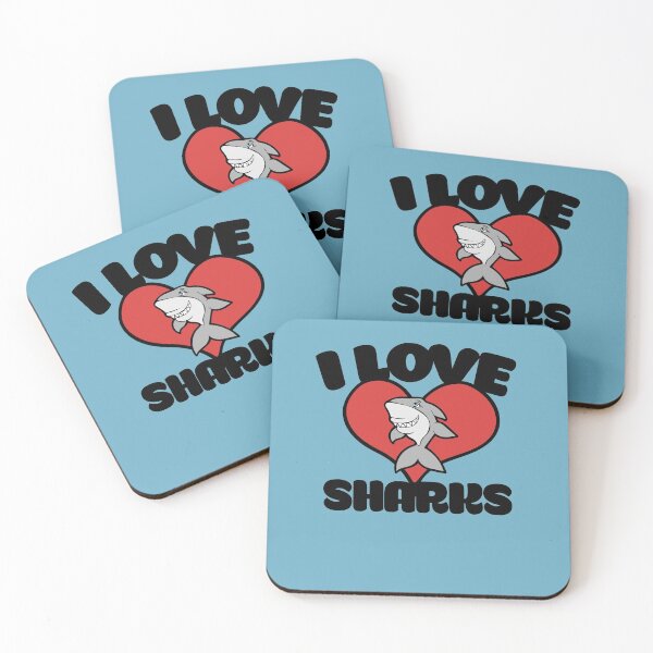 Item preview, I love sharks  designed and sold by FrictionMaxxing.