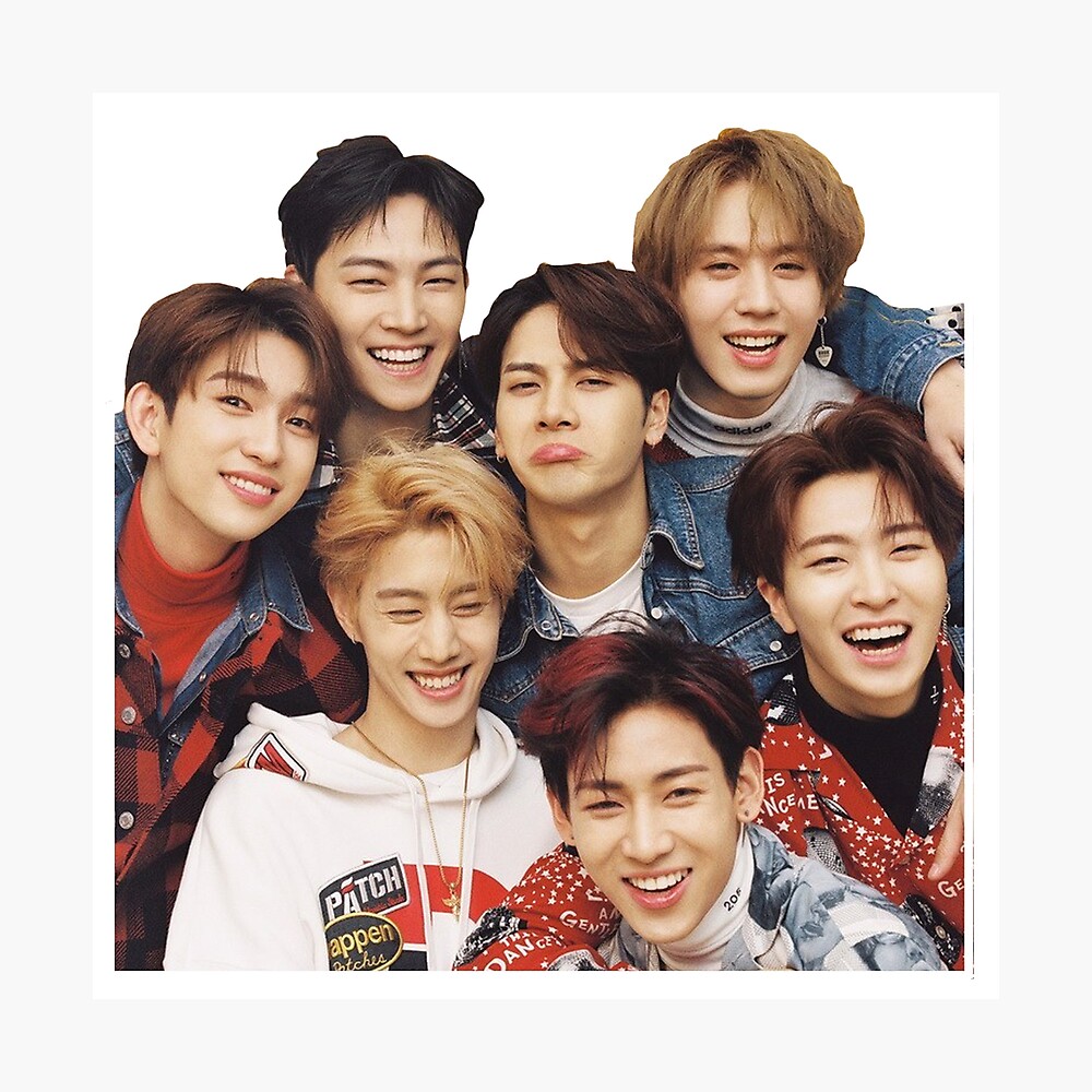 got7 group poster by laurartjczk redbubble