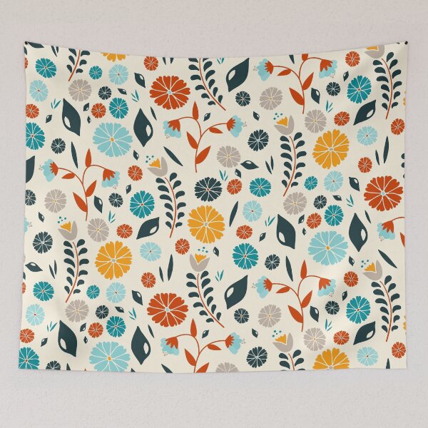 Item preview, Colorful Spring Flowers Pattern designed and sold by BrankaPD.