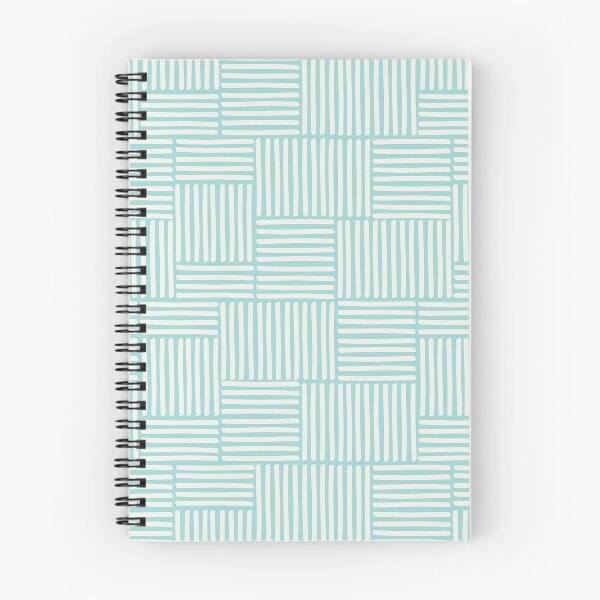 Item preview, Geometric hand drawn stripes and lines pattern in light blue color designed and sold by BrankaPD.