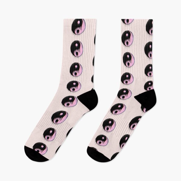 Item preview, Faded Pink Kawaii  Dripping Yin Yang . Chromatic Aberattion designed and sold by kristiART.