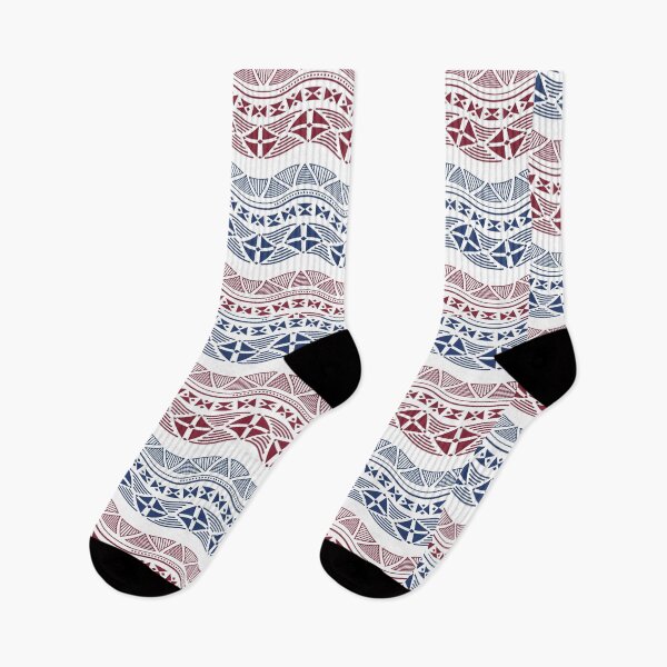 Item preview, Blue and Red Stamp, Lines, Abstract Pattern designed and sold by acarrollton.