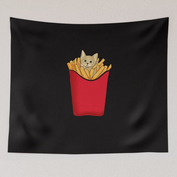Item preview, Adorable kitten in the french fries designed and sold by msro1.