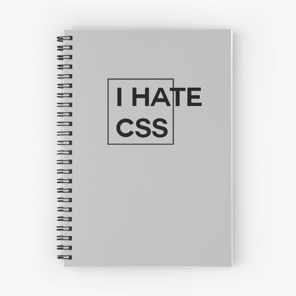 Aperçu de l'œuvre Je déteste le CSS sombre créée et vendue par Caldofran.