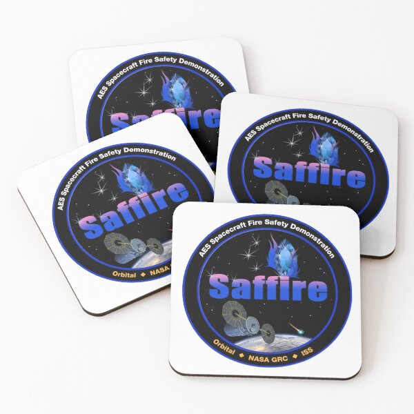Item preview, Spacecraft Fire Experiment (SAFFIRE) 1 Logo designed and sold by Nikki SpaceStuffPlus.