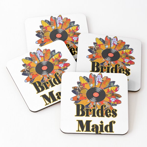 Item preview, Brides Maid vinyl record flower  designed and sold by artbyomega.
