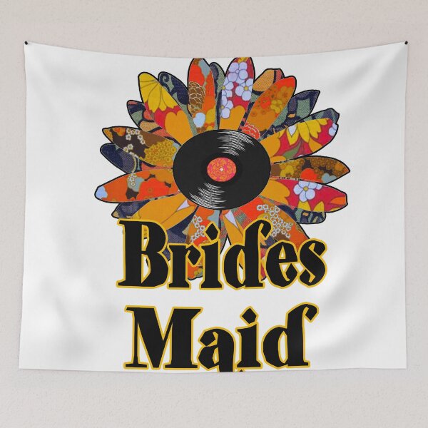Item preview, Brides Maid vinyl record flower  designed and sold by artbyomega.