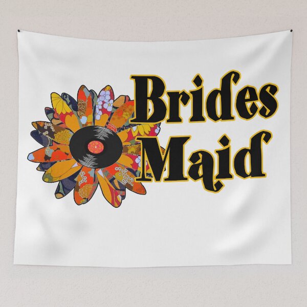 Item preview, Brides maid vinyl record flower  designed and sold by artbyomega.