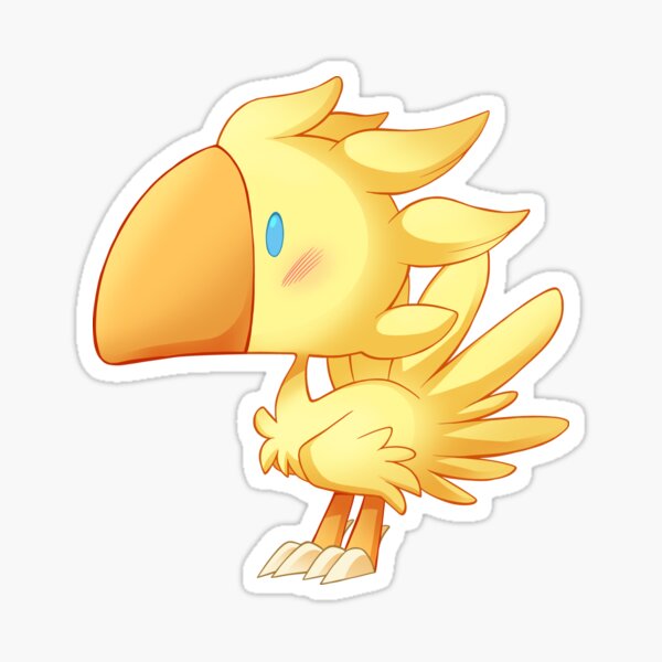 Yellow Chocobo Stickers Redbubble