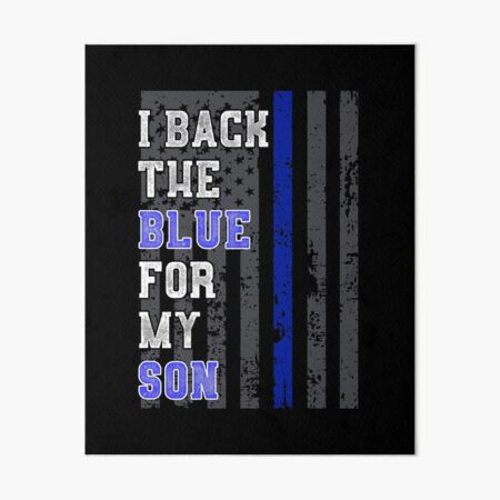 Police Girlfriend Quote Support Boyfriend Officer Flag Blue design Art  Board Print for Sale by CreatedByHeidi