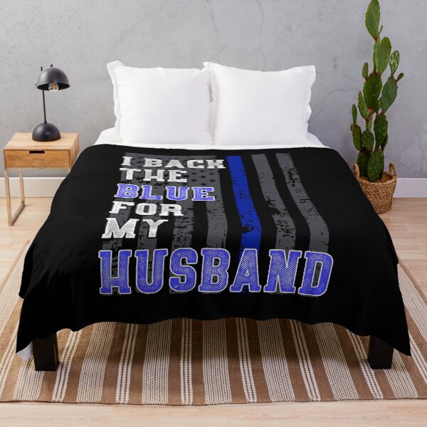 Item preview, Police Wife Quote Support Husband American Flag Blue Line  designed and sold by CreatedByHeidi.