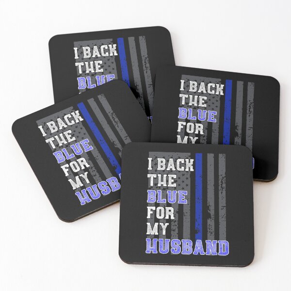 Item preview, Police Wife Quote Support Husband American Flag Blue Line  designed and sold by CreatedByHeidi.