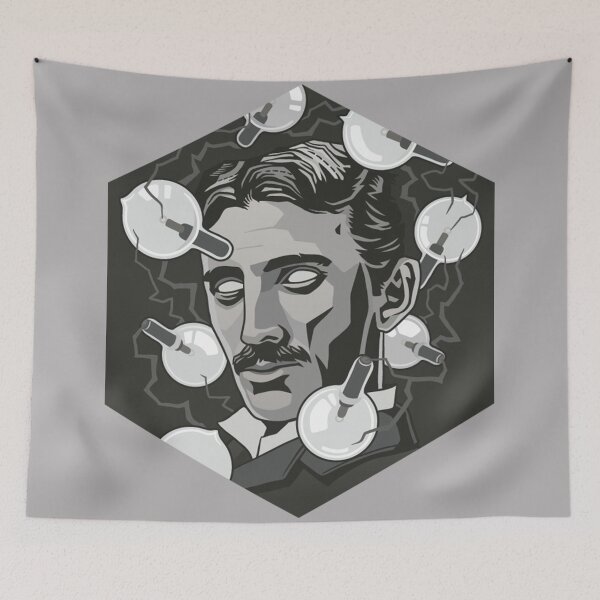 Item preview, Nikola Tesla Fractal designed and sold by PODLizardWizard.
