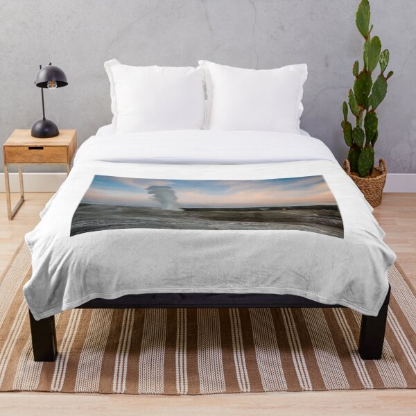 Item preview, Old Faithful Geyser Erupts at Sunset, Yellowstone Natonal Park designed and sold by AvocaSpring.