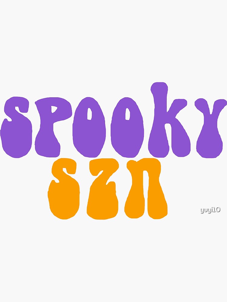 "Spooky Szn " Sticker For Sale By Yuyi10 | Redbubble