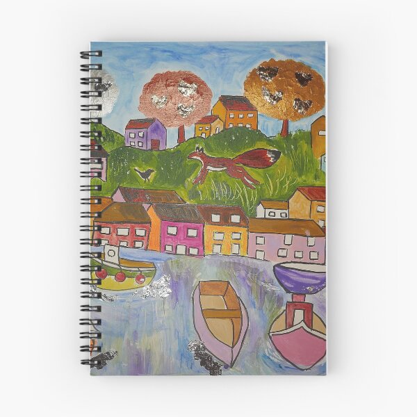 Item preview, Quirky Colourful View of Polperro, Cornwall, UK designed and sold by Casimirasart.