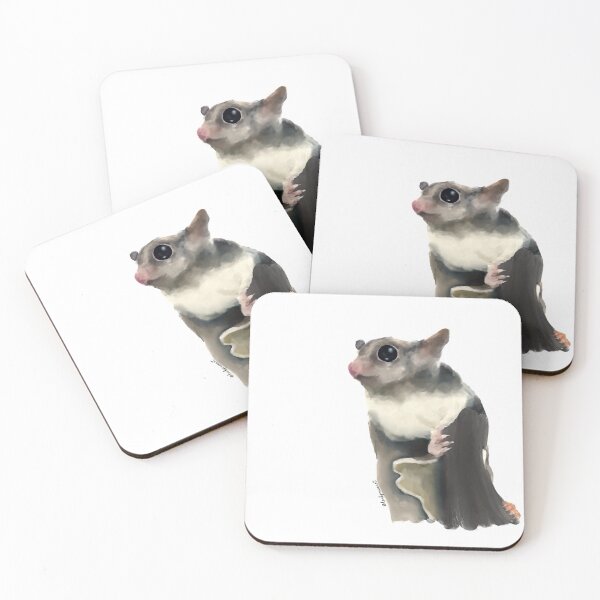 Item preview, Gray Scale Sugar Glider Portrait designed and sold by LordGraceArt.