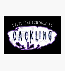 Cackling Photographic Print