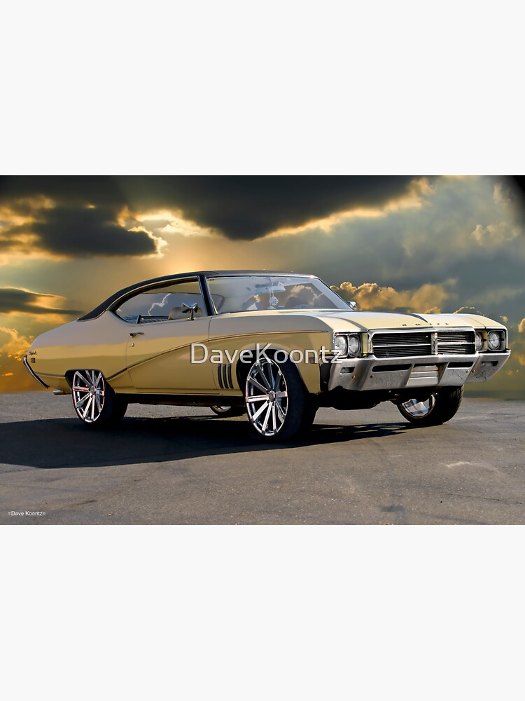 "1969 Buick 'Boulevard Cruiser' Skylark" Sticker for Sale by DaveKoontz