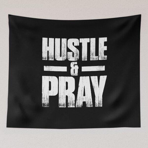 Item preview, Hustle and Pray, Prayer T-Shirt Christian Design designed and sold by trueblue0036.