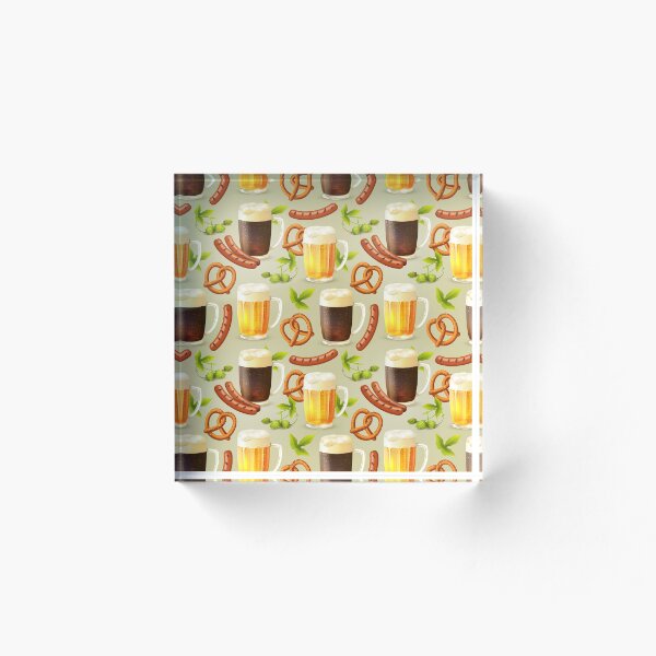 Item preview, Oktoberfest Beer - Pretzels - Sausages designed and sold by Pink Pineapple Works.