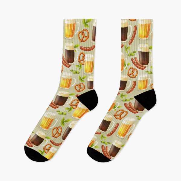 Item preview, Oktoberfest Beer - Pretzels - Sausages designed and sold by Pink Pineapple Works.