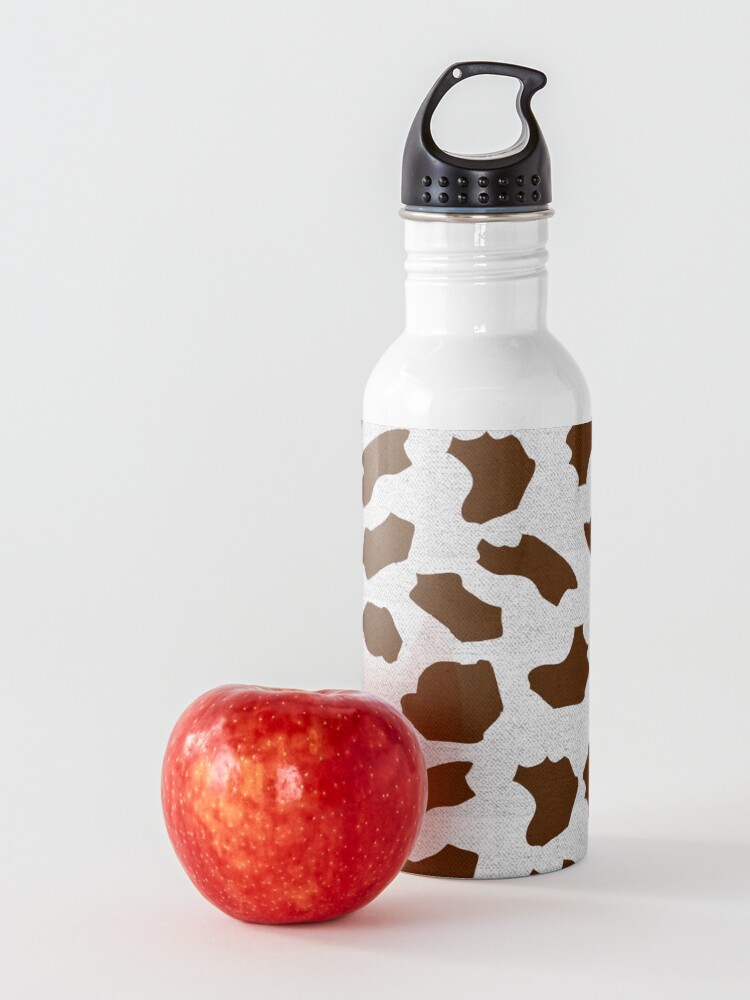 Alternate view of Brown Cow Spots Pattern Water Bottle
