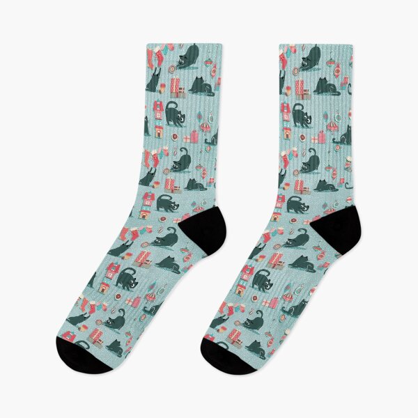 Item preview, Vintage Christmas cats designed and sold by pakanta.