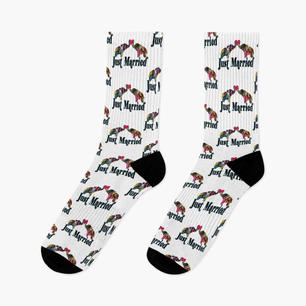 Item preview, Just Married love elephants  designed and sold by artbyomega.